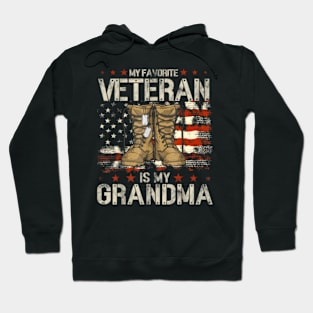 My Favorite Veteran Is My Grandma Proud Hoodie